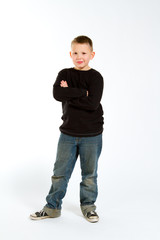 Fototapeta premium Boy Portrait in Studio