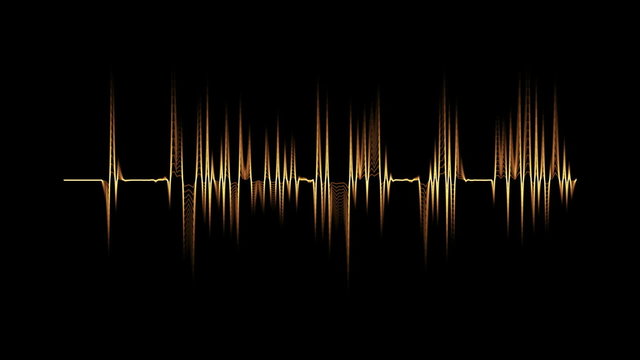 Audio spectrum orange.