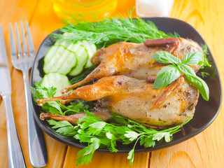 fried quail