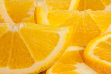 Fototapeta na wymiar sliced â€‹â€‹oranges