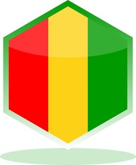 Fototapeta premium flag of guinea