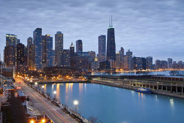 Fototapeta na wymiar Chicago skyline.