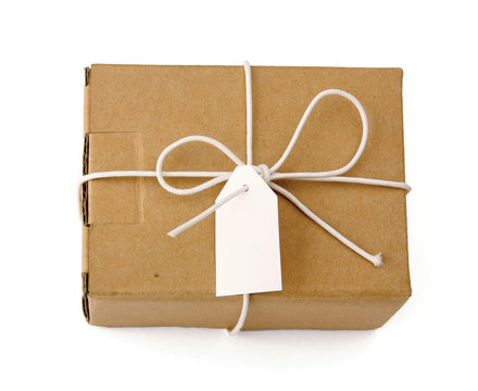 Brown parcel with rope