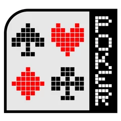 Photo sur Plexiglas Pixels Signe de poker