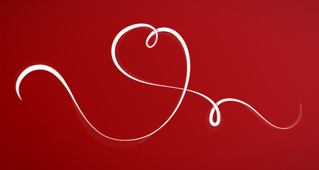 Calligraphic line in shape of the herat