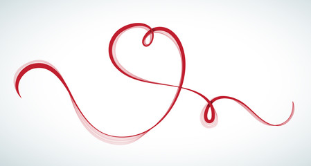 Calligraphic line in shape of the herat