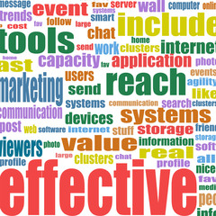 Social media marketing word cloud