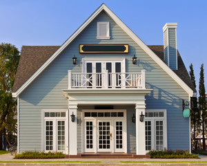 Typical American Home with Name Plate