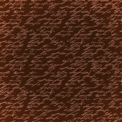 Seamless brown elegance hand write pattern