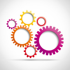 Abstract gear background
