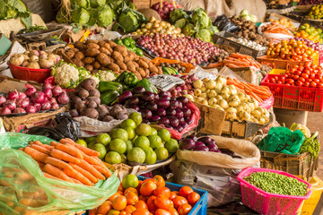 Fototapeta na wymiar Rynku owoców i warzyw