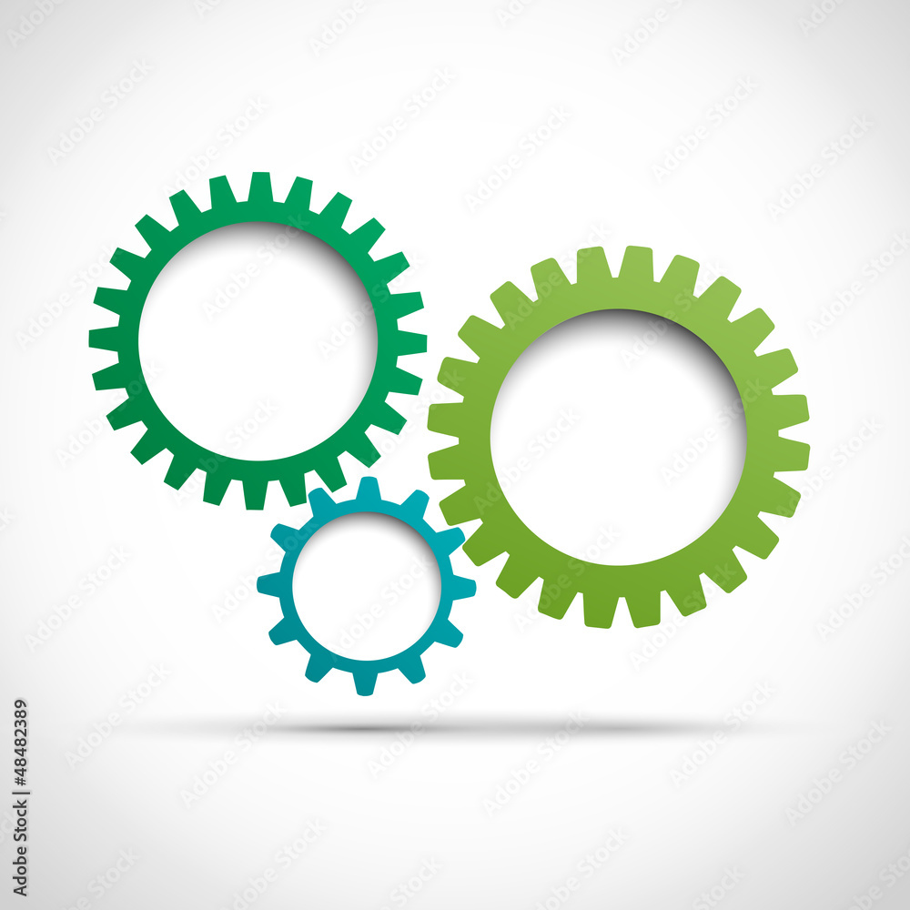 Poster Abstract gear background