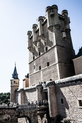 Fototapeta premium The famous Alcazar of Segovia, Castilla y Leon, Spain