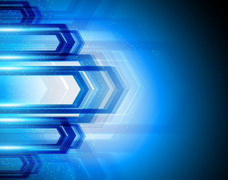 Bright background in blue color