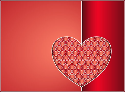 Valentine heart card