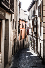 Fototapeta na wymiar Medieval streets of Toledo, Spain