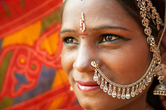 Traditional Indian Woman Closeup