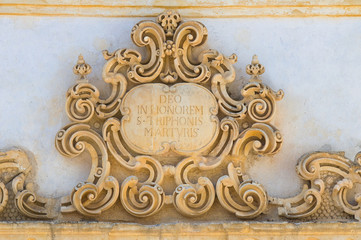 Church of St. Trifone. Nardò. Puglia. Italy.