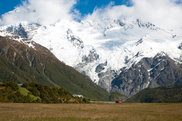 Fototapeta na wymiar Piękny widok na Mount Cook, South Island, Nowa Zelandia