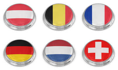 Nation flag icon set