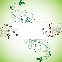 Abstract beautiful flowers creative design