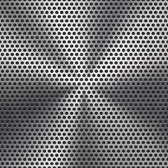 Seamless Circle Perforated Metal Grill Texture