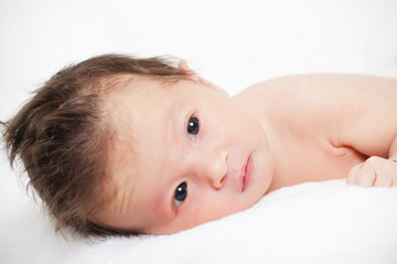 cute newborn baby boy