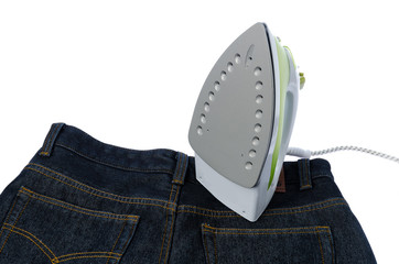 Ironing tool and jeans