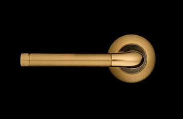doorhandle isolated on black background