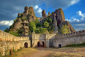 Belogradchik rocks Fortress, Bulgaria, Europe - obrazy, fototapety, plakaty