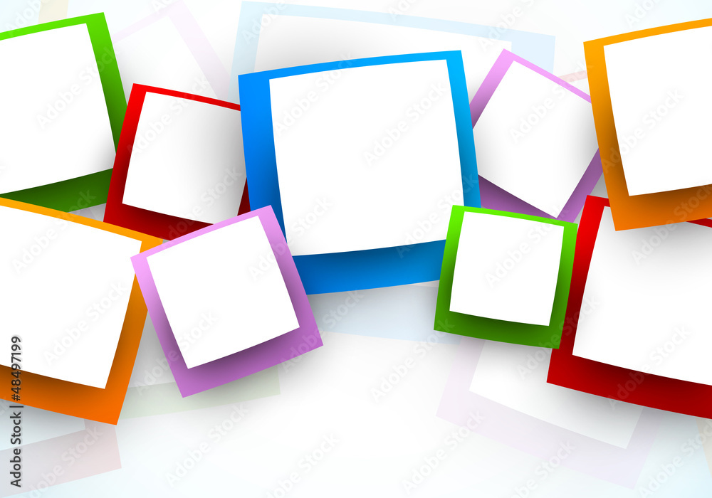 Aufkleber background with squares
