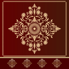 Retro style vector card