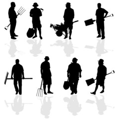 gardener people vector illustartion