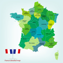 Fototapeta premium France_Map