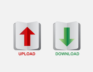 upload  download button