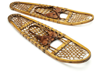 vintage bear paw snowshoes