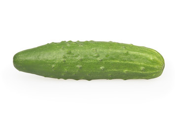 Cucumber isolated on white background with clipping path