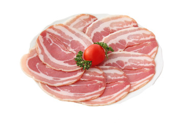 Assiette de tranches de charcuterie