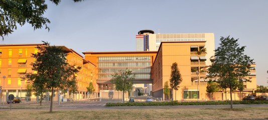 Modern buildings in Brescia