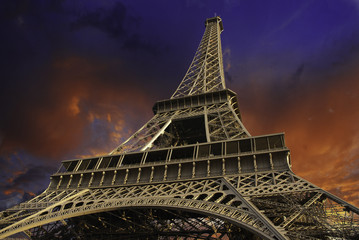 Eiffel Tower from Below, Paris