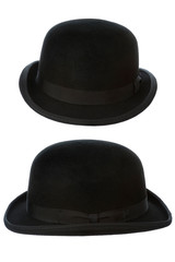 derby or bowler hat on white