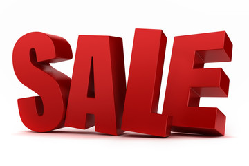 3d render of a word SALE
