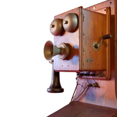 Isolated Vintage Telephone