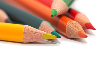 Obraz premium colored pencils. macro