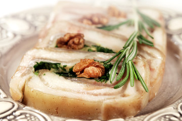 Meat roll of lard
