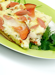 Bacon and Sausage Omelet