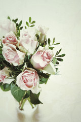 Bouquet of delicate pink roses
