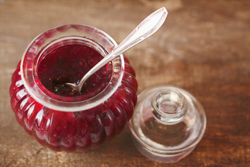 Freshly prepared homemade jam