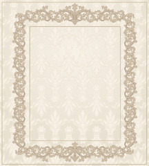 Classic Vintage frame floral ornament