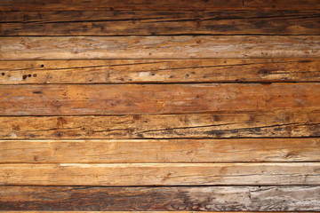wood on a cabin